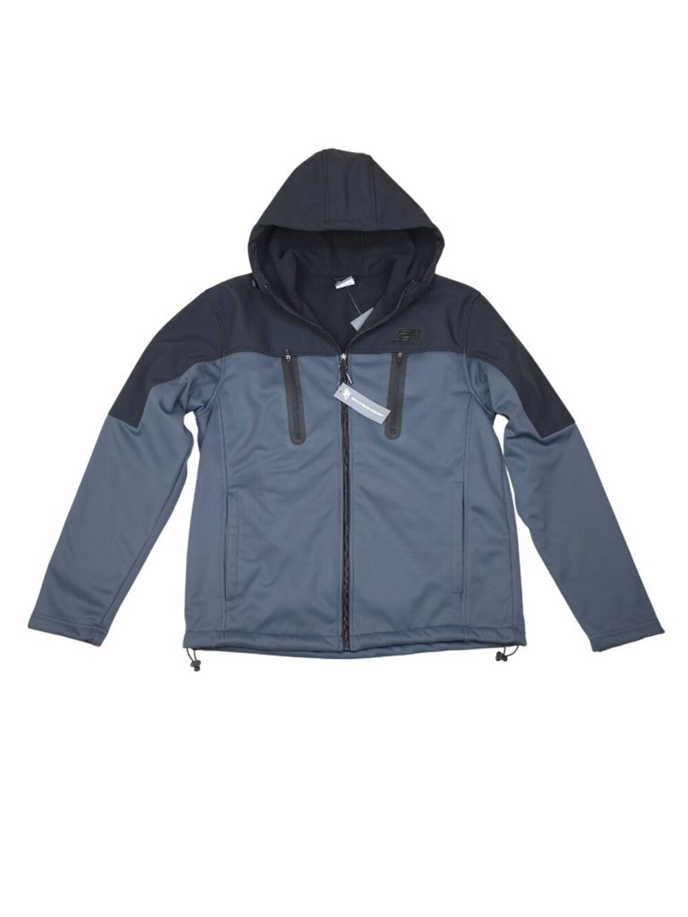 New Balance Mens M Softshell Hooded Jacket Windbreaker Water & Wind Resistant